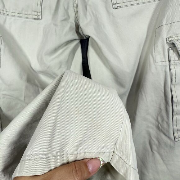 Vintage Y2K Levi's Cargo Pants Men Size 30x32 Beige Baggy Loose Straight Hip Hop - Picture 9 of 16